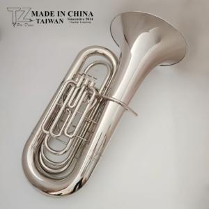 <span class=keywords><strong>Tuba</strong></span> professionnelle de grande taille en laiton argenté, vente en gros du fabricant - Product Image 6
