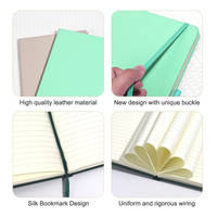 Carnet/Agenda A5 personnalisé avec logo, couverture rigide imperméable en papier épais, reliure cousue, motif dessin animé mignon pour étudiants