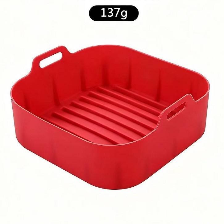 Petit tapis carré pour friteuse à air [rouge]