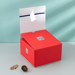 定制红色豪华配件手链珠宝包装套装紫外优势纸和纸板箱带箔规格 - Product Image 4