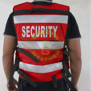เสื้อกั๊กนิรภัยสะท้อนแสงแบบยูนิเซ็กซ์ OEM Design Golden Weather ผลิตจากโพลีเอสเตอร์ 100% พร้อมซิปด้านหน้า เหมาะสำหรับงานกลางแจ้ง - Product Image 2
