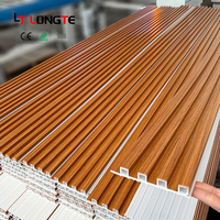 Panel de Pared Impermeable e Ignífugo de WPC, Alternativa a la Madera, Panel de Pared Interior y Exterior de PVC, Compuesto de Madera y Plástico, Panel de Pared Acanalado de WPC