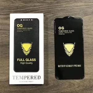 Og 9H Hd Volledige Dekking Anti Shock Screen Protector Film Voor Iphone Xr X Xs Max Mobiele Telefoon Gehard glas Protector