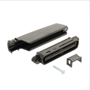 TE 6-5229912-1 D-Sub มาตรฐานตัวเชื่อมต่อ Champ-Lock ชุดสายเคเบิลมุมขวาเสียบปลั๊ก IDC 50-Way 2-แถว2.16มม. PCB FPC Power - Product Image 2