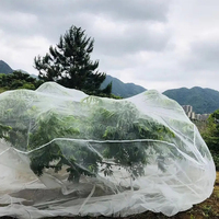 Filet anti-insectes en HDPE tricoté de haute qualité, maille 50, pour la protection des tunnels agricoles et des légumes