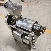 Industriële 304 roestvrijstalen lagermotor tandwiel spiraalpers sapcentrifuge machine hoge efficiëntie voor vers fruit