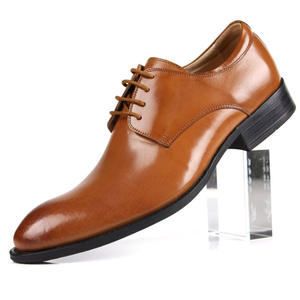 Chaussures Oxford en cuir de vache authentique avec semelle amortissante et doublure respirante, chaussures de ville pour hommes - Product Image 2