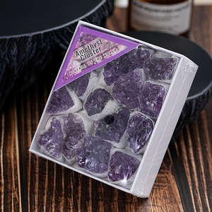 Set di Cristalli di Ametista Scura di Alta Qualità, Pietra Cristallina Naturale Grezza per Regali di San Valentino e Halloween - Product Image 3