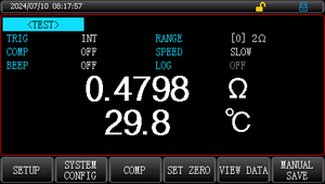 Série UT3510+ Micro-ohmmètre de banc UT3513+ Testeur de faible résistance CC <span class=keywords><strong>20k</strong></span>Ω Écran LCD TFT 4,3'' RS232 RS485 HANDLER LAN SCPI - Product Image 5