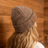 Gorro de Fieltro de Lana Merino 100% Directo de Fábrica, Lujoso, Ecológico, Reutilizable y Suave para Spa y Baño en Sala de Vapor
