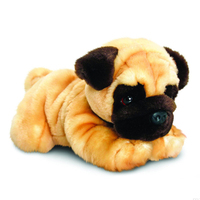 Peluche personnalisée réaliste de chien pug debout pour enfants