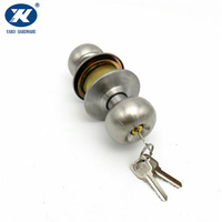Serrure de porte cylindrique à bouton-poussoir