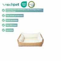 Quantité minimale de commande personnalisé meilleure vente de luxe dropshipping produits pour animaux de compagnie doux de haute qualité nouvel arrivage coussin en peluche pour lit de chien