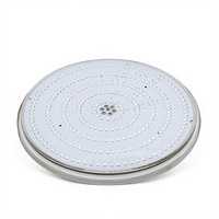 Luz LED Plana PAR56 para Piscina, Diámetro 178mm, 24W, Blanca, IP68 Impermeable, Control Remoto, Bombilla de Repuesto Universal para Nicho