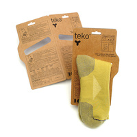 Cartes d'en-tête personnalisées en carton kraft pour présentoirs de chaussettes