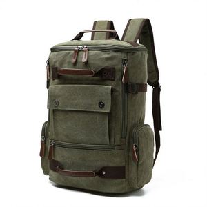 Échantillon gratuit 2023, sac à dos scolaire en polyester et cuir imperméable, tendance, nouveau produit OEM pour hommes - Product Image 4