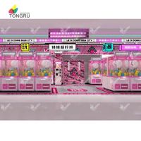 Griffe électronique rose d'intérieur Pince à jetons pour jeu d'arcade Griffe de grue pour parc d'attractions