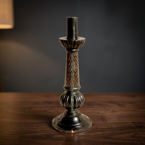 Modern Eco-Friendly Polished Decorative Wooden Table <b>Lamp</b> Base with Carved Design for Bedroom Living Room <b>Study</b> Hotel Interior - Product Image 3