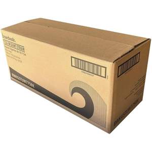 Boardwalk 7.75 In. Pailles géantes en polypropylène noir 1500/carton - Product Image 2