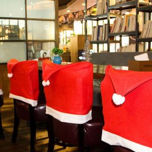 Juego de Fundas para Sillas de Comedor Navideñas, Decoraciones Festivas, Fundas para Respaldo de Silla con Gorro de Santa Claus para Decoración de Fiestas Navideñas - Product Image 3