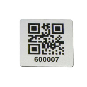 Étiquette d'actif industriel personnalisée en aluminium imperméable à l'eau avec code QR numéro de série technique d'estampage de codes à barres pour plaque signalétique - Product Image 2