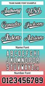 Camiseta de Softbol Personalizada con Degradado Rojo, Blanco y Negro, Estilo Aqua Light, Auténtica, de Dos Botones - Product Image 3