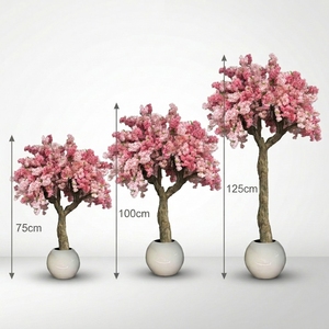 Grand arbre de <span class=keywords><strong>cerisier</strong></span> rose géant en soie Oh Arts avec tronc en fibre de verre pour décoration extérieure d'événements de mariage - Product Image 5
