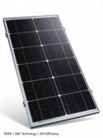 Module solaire photovoltaïque MULOYAL 550W à demi-cellules, contact arrière intégral, sans PID, bifacial, tout noir, 1500V, haute efficacité 26%, 182mm, 1722x1134mm