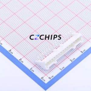 S16B-PASK-2(LF)(SN) Wire-to-Board Pin Header Bent Lead Through Hole,P=2mm Connector 1x16P 2mm Right Angle Insert PA - Product Image 1