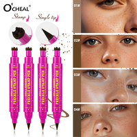 2 in 1 Dual Head Long Lasting Liquid Bronzer Waterproof Freckles Pen Cepat Kering