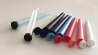 Vente chaude Pop Top Pp Rolling Tube Emballage de cigare Transparent Tubes coniques en plastique résistant aux enfants Support Logo personnalisé