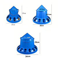 Mangeoire automatique anti-déversement pour volailles, mangeoire automatique pour poussins, pigeons, cailles, seau d'alimentation sans gaspillage, mangeoire en plastique pour ferme