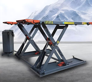 Pont Élévateur à Ciseaux Ultra-Mince 1,2 m Certifié CE Vente Chaude Position Médiane 4000 kg Entraînement Hydraulique Déverrouillage Électrique 4 t - Product Image 5