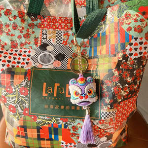 Llavero con Cabeza <span class=keywords><strong>de</strong></span> León, Amuleto <span class=keywords><strong>de</strong></span> la Suerte, Estilo Chino, para Llaves <span class=keywords><strong>de</strong></span> Coche, Colgante para Bolso, Llavero Creativo con León - Product Image 3