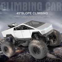 Lehoo Toys 1/8 2.4G Voiture RC Haute Vitesse Tout-Terrain Crawler Pick-up Métal 4x4 Argent Expert Contrôlée par Application Prête à l'emploi