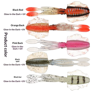 Glow UV Soft <strong>Squid</strong> Lure Artificial Plastic Octopus Bait 6cm/1.8g 10cm/6.8g Lifelike Saltwater Freshwater Sea Fishing Tackle for - Product Image 4
