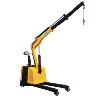 UNW 1 tonne 1000kg Stock disponible Mini petite grue de levage automatique électrique portable pour l'installation de construction d'ateliers d'usine