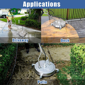 21"inch Stainless Steel Dual Handle Flat Industrial 20 18inch Hard High Pressure Washer Washing <strong>Surface</strong> <strong>Cleaner</strong> 4000psi - Product Image 6
