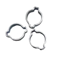 Prix usine métrique galvanisé en acier sertissage Double oreille collier de serrage couple pour la fixation de tuyau de gaz