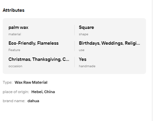 Vente flash : Cire de palme naturelle en flocons, 100% pure, matière première écologique pour bougies décoratives et parfumées - Product Image 6