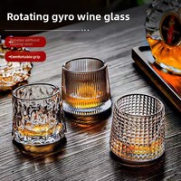 Verre à whisky, verre à liqueur, verre à bière, verre rotatif à carreaux pour usage domestique, verre shaker, verre à liqueur de bar, verre tumbler
