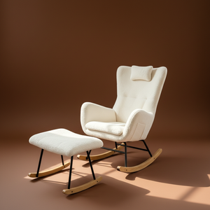 Fauteuils à bascule ergonomiques pour <span class=keywords><strong>allaitement</strong></span>, chaise <span class=keywords><strong>confortable</strong></span> pour <span class=keywords><strong>allaitement</strong></span> pour la chambre de bébé, la chambre à coucher, le salon - Product Image 6