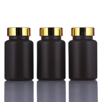 Givré/mat 100ml/150ml/200ml/250ml PET luxe vide en plastique vitamine complément nutritionnel diététique tablette pilule Capsule bouteille