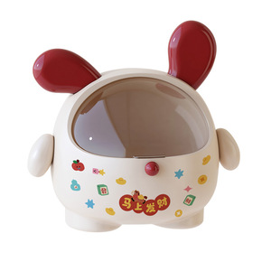Cute Rabbit Candy Box Large Capacity <b>Covered</b> Storage For Snacks And Dried Fruits Living Room Decorative Container - Product Image 2