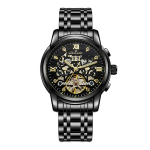 Nuovo Orologio da Uomo in Lega con Lancette, Grande <span class=keywords><strong>Volano</strong></span> Cavo, Meccanico Automatico, Doppio Calendario, Impermeabile, Luminoso, Autentico - Product Image 6