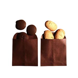 Sacs en papier alimentaire personnalisés avec logo imprimé, roses et blancs, pour emballage de beignets, wraps Shaweima et croissants - Product Image 2