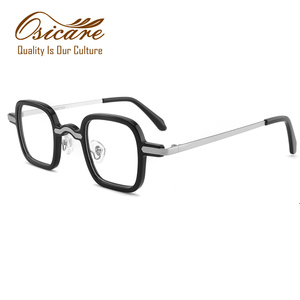 <span class=keywords><strong>2025</strong></span> Chất lượng cao độc đáo mới nhất End Acetate Kính biểu tượng tùy chỉnh kính thiết kế thời trang vuông kính mắt khung quang học - Product Image 2