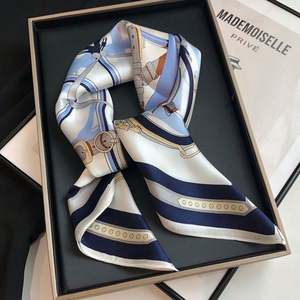 Bufandas de Satén de Seda de Poliéster para Mujer, Impresión Digital Personalizada OEM ODM, Tela de Lona, Mezclilla, Rayón y Algodón - Product Image 2