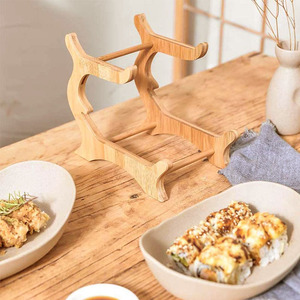 2 Tier Ciotola di Frutta di Bambù di Ceramica di Scarico Piatto di Frutta Tavolo <span class=keywords><strong>Da</strong></span> Tè Decorazione Cesto Di Frutta Titolare - Product Image 5