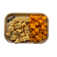 Morceaux de fruit de la passion lyophilisés au miel, cubes de fruit de la passion, matière première fruitée naturelle pour les mélanges de boissons aux fruits